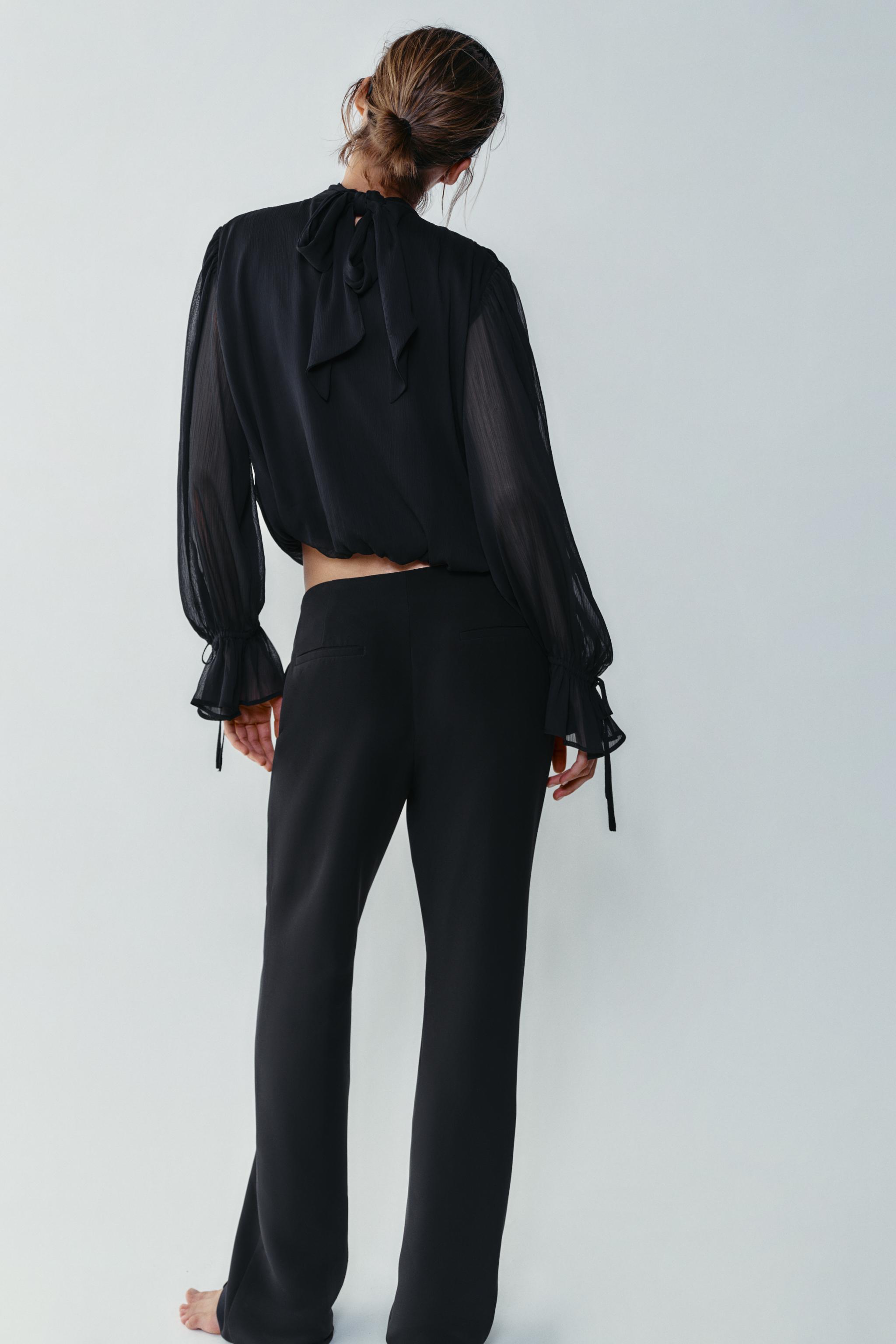DRAPED BACK-TIE BODYSUIT